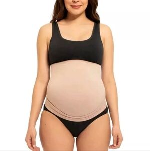 New! Destination Maternity Beige/Tan Seamless Belly Band Size XL (16-18) Or XXL